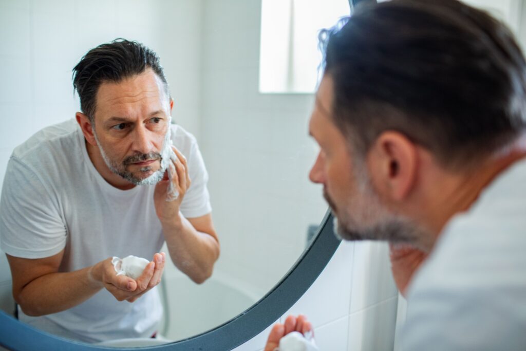 shaving routine